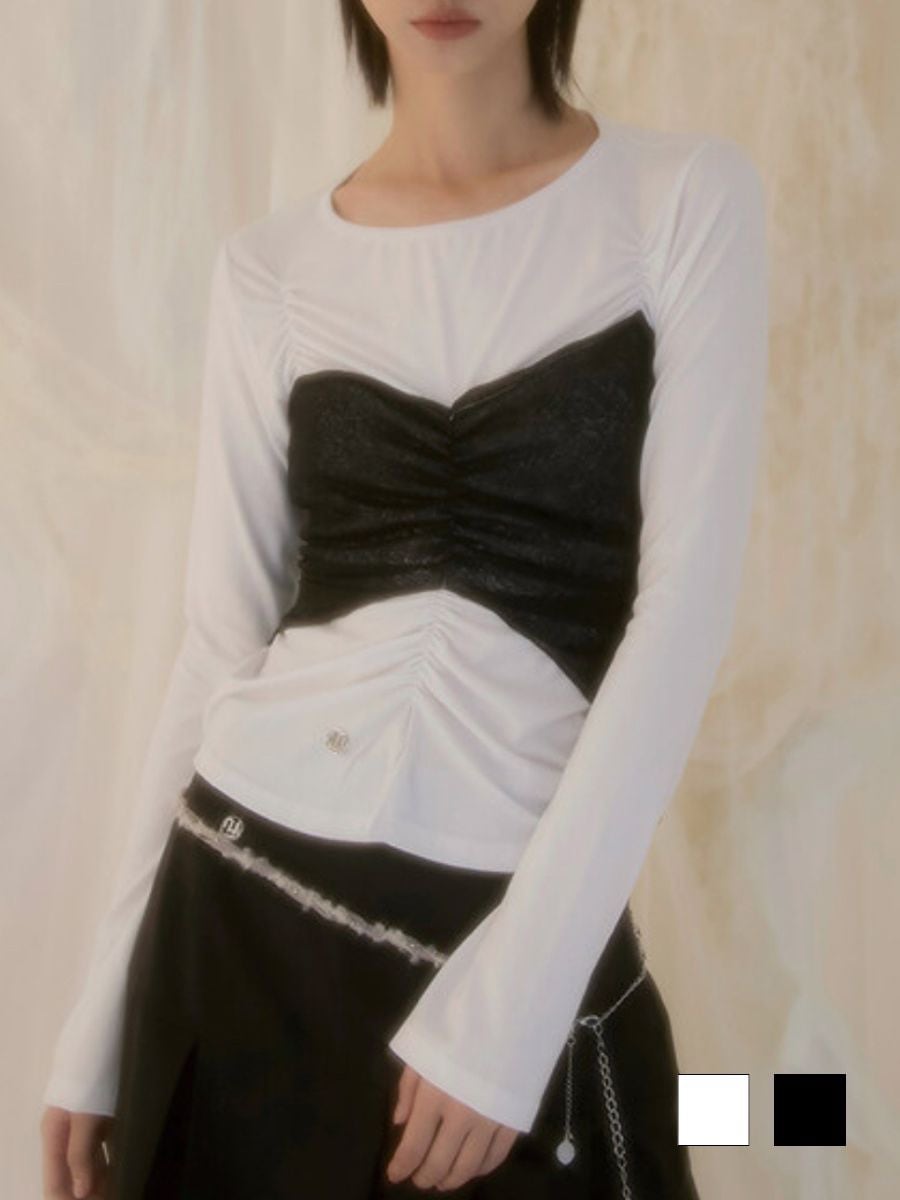 【FLAREUP】Bustier Layered Long Sleeve / 【フレアアップ】ビジターレイヤード長袖Ｔシャツ