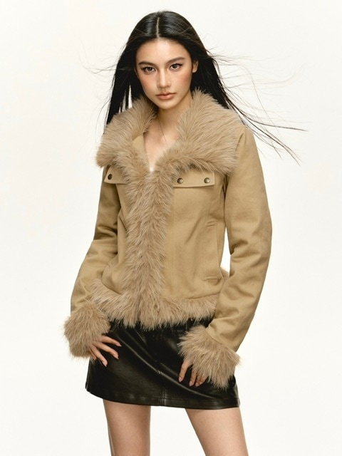 ARISEISM】American Vintage Style Fur Collar Jacket | OUR