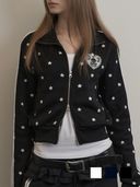 setup-exe セットアップエグゼ トラックジャケット 韓国 MUSINSA公式 | SETUPEXE STAR SPORTY ZIP-UP / BLACK