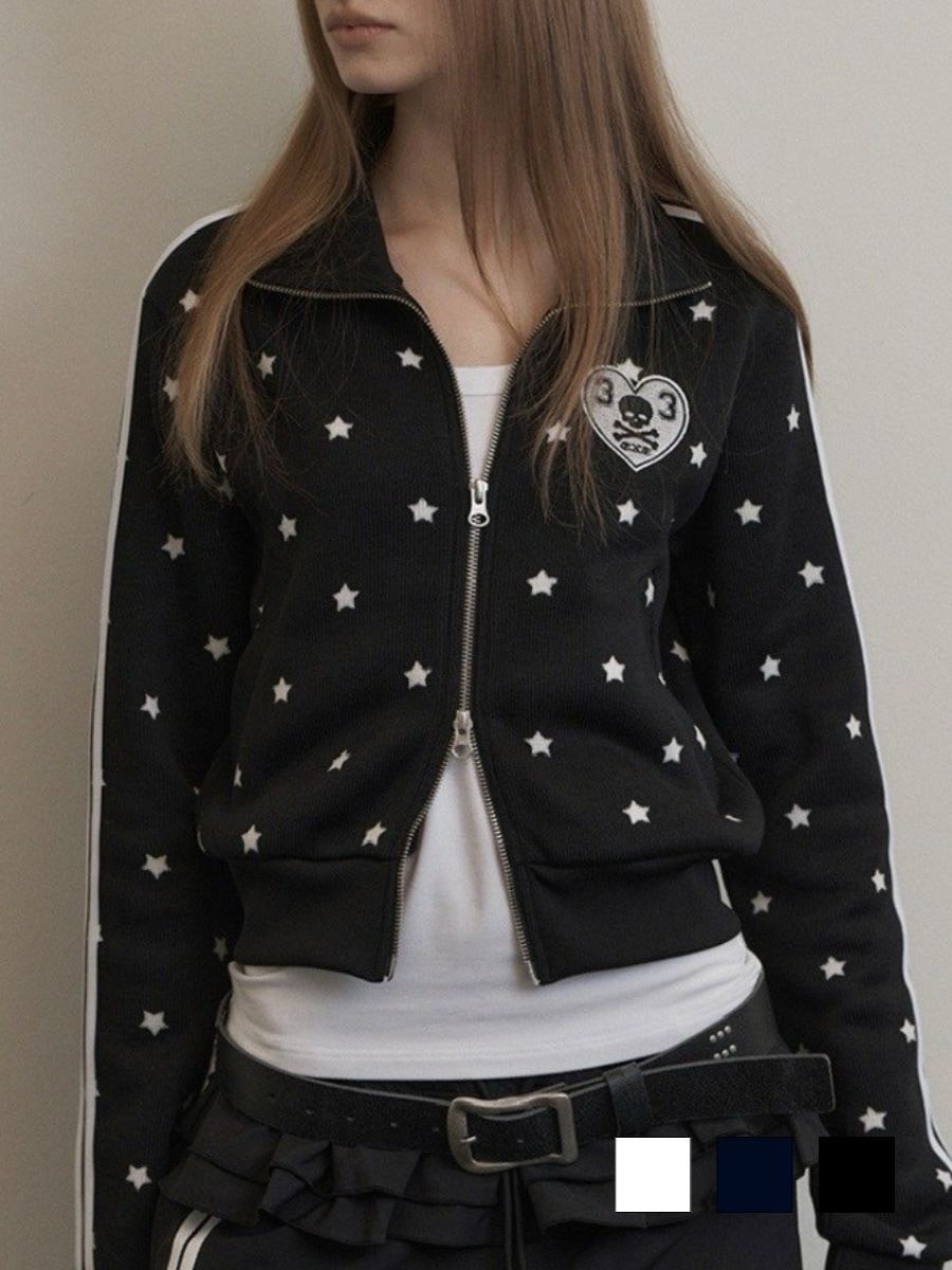 SETUP‐EXE】STAR SPORTY ZIP-UP / 【セットアップエグゼ】スター