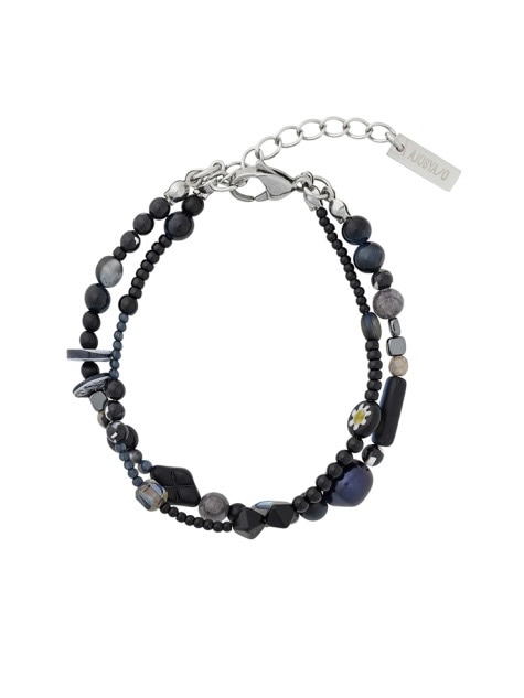 【AJO AJOBYAJO】25SS★ Black Light Beads Layered Bracelet AJOBYAJO】Black Light Beads Layered Bracelet | OUR BRAND