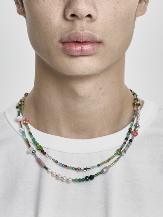 【AJO AJOBYAJO】25SS★ Multi Color Beads Layered Necklace AJOBYAJO】Multi Color Beads Layered Necklace | OUR BRAND