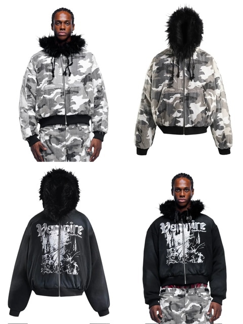 Special Guest patchwork Down Jacket