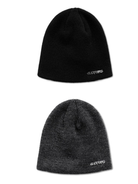 【BLACK PURPLE】BP Lettering Beanie