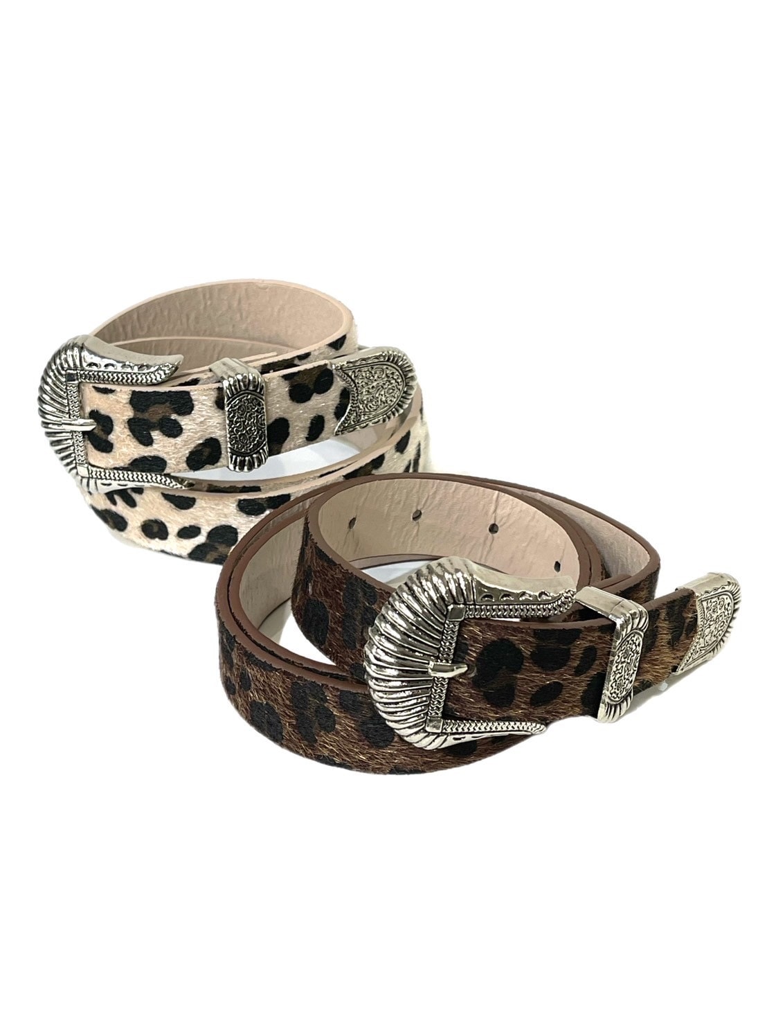 受注制【Chikashitsu +】western leopard belt (2color)