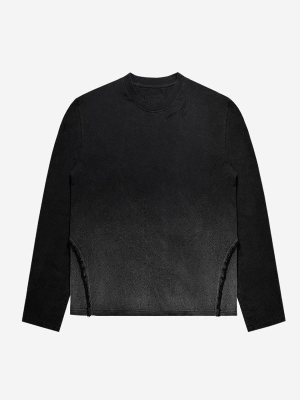 【BLUER】Destroyed Back Gradation Washing Long Sleeve BLR BLUER / Destroyed Back Gradation Washing LS T-Shirt(Buy