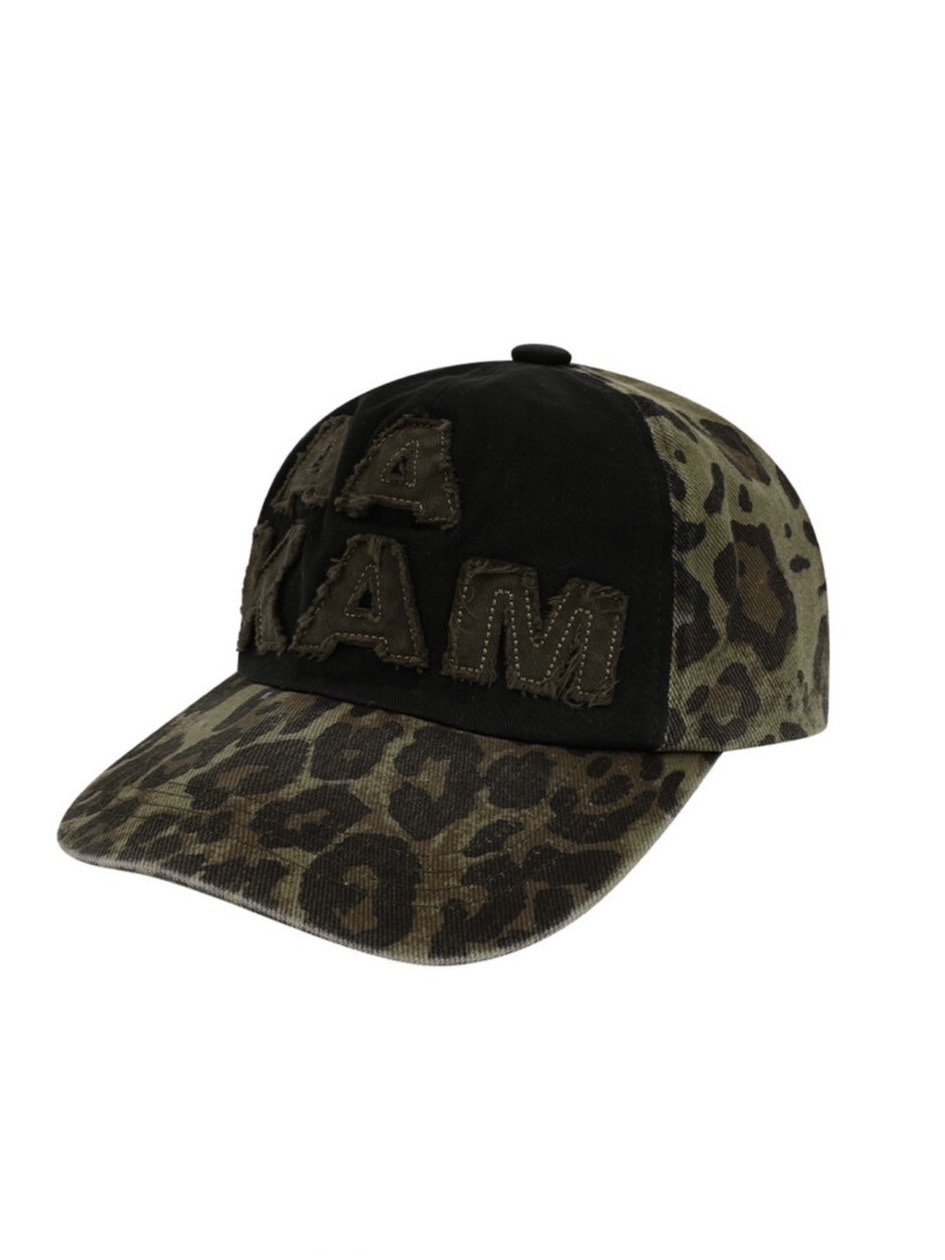 大特価放出！ AAKAM】Leopard Patch BRAND,AAKAM OUR | Cap Ball Cotton 帽子