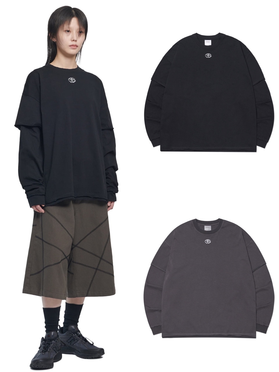 【NOMANUAL】ABRASION LAYERED LONG SLEEVE TEE スリーブティー NOMANUAL】ABRASION LAYERED LONG SLEEVE TEE | OUR BRAND