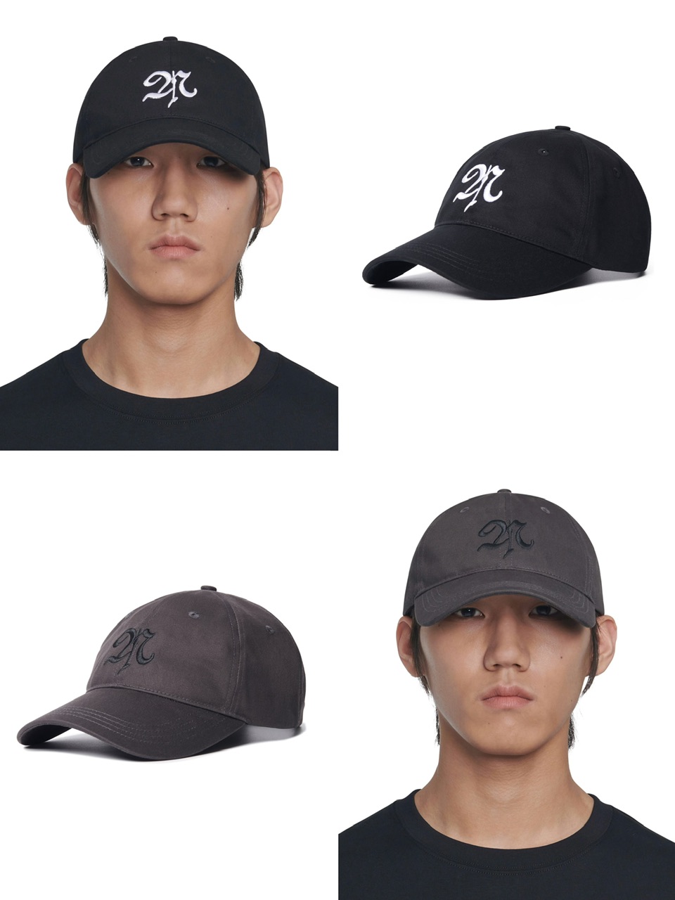 【NOMANUAL】UPPERCASE LETTER N BALL CAP