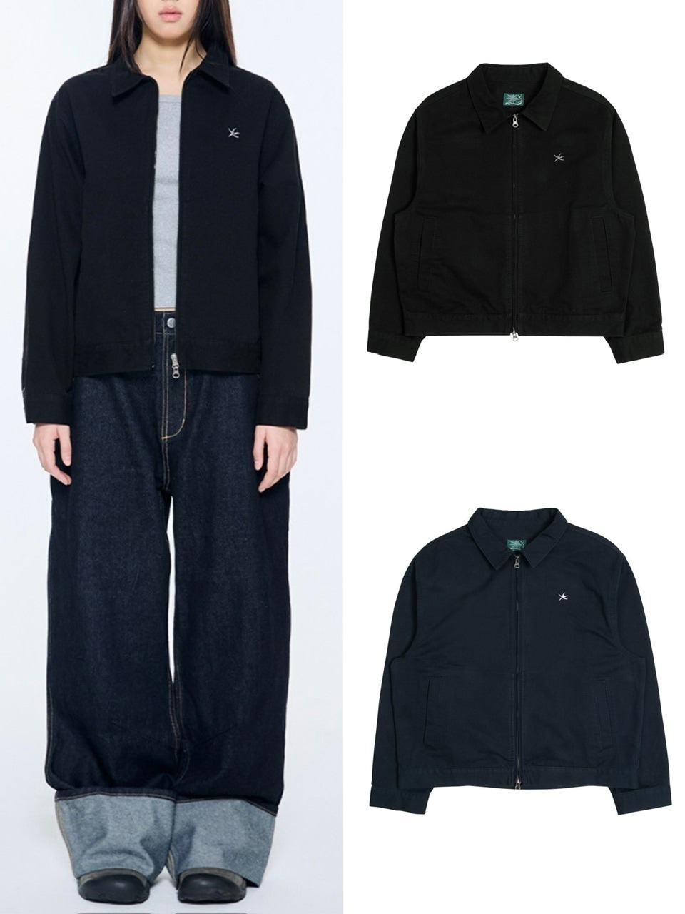 【THE COLDEST MOMENT】25ss TCM washed mini logo jacket THECOLDESTMOMENT】TCM washed mini logo jacket | OUR BRAND