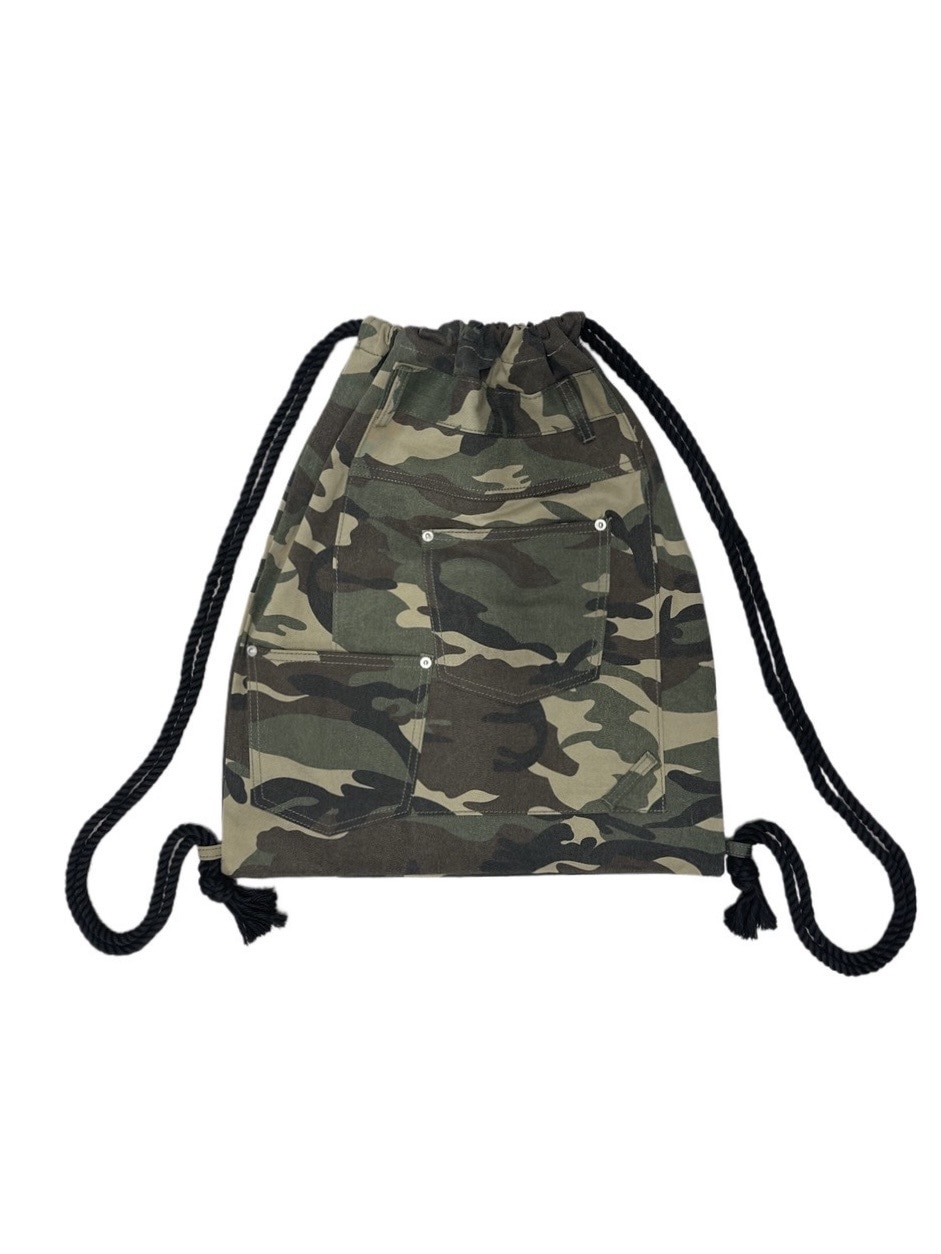 受注制【XU DOG】camouflage denim knapsack