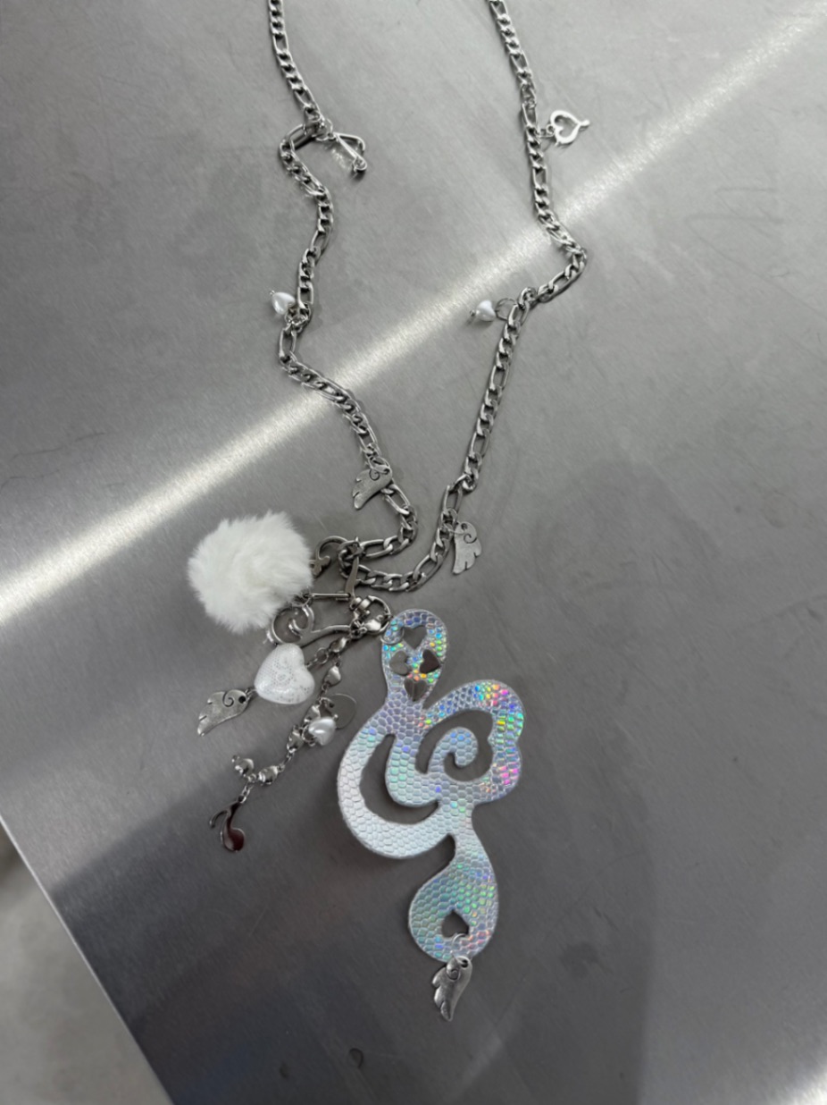 受注制【Nerd out XU】onpu necklace