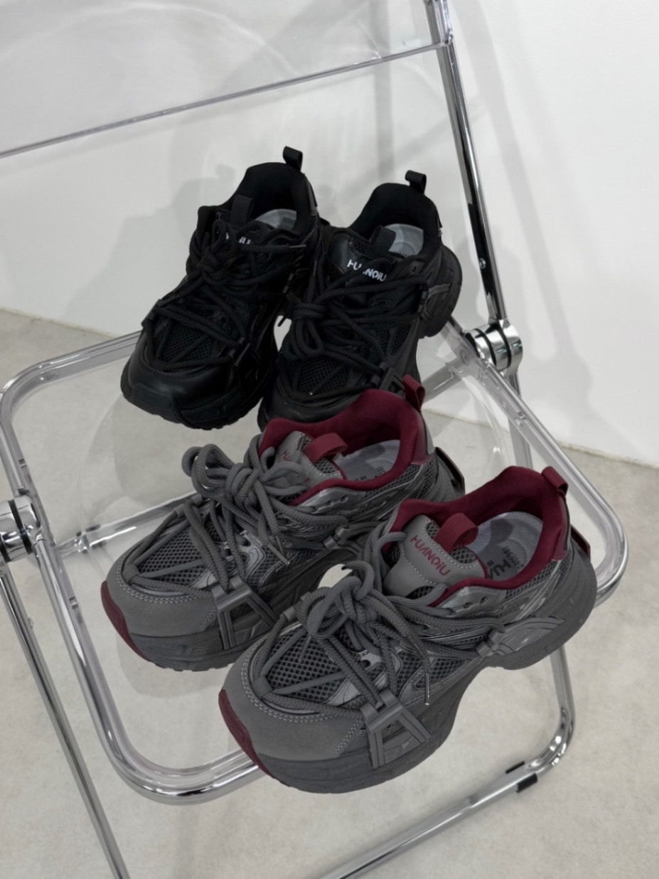 受注制【Nerd out XU】thick sole daddy shoes (2color)