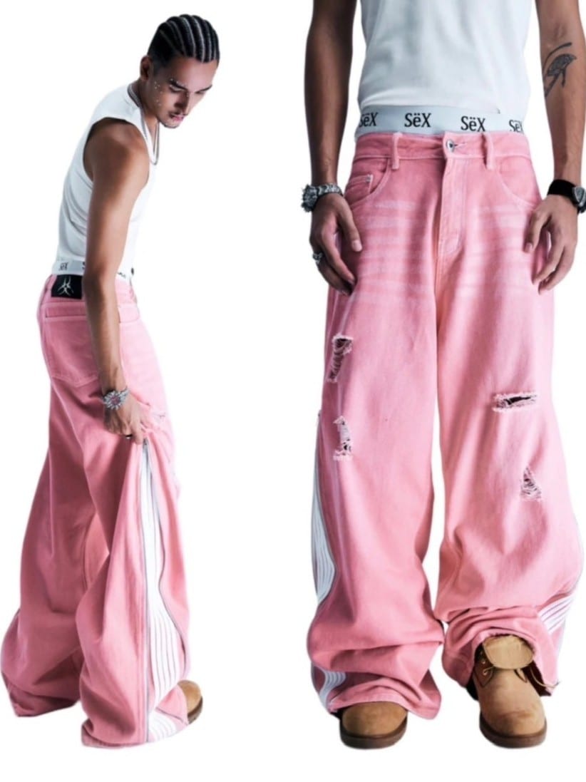 12/8 21:00再販【Cozy world Wide】CZ SRT 2.0 PINK WASHED JEANS