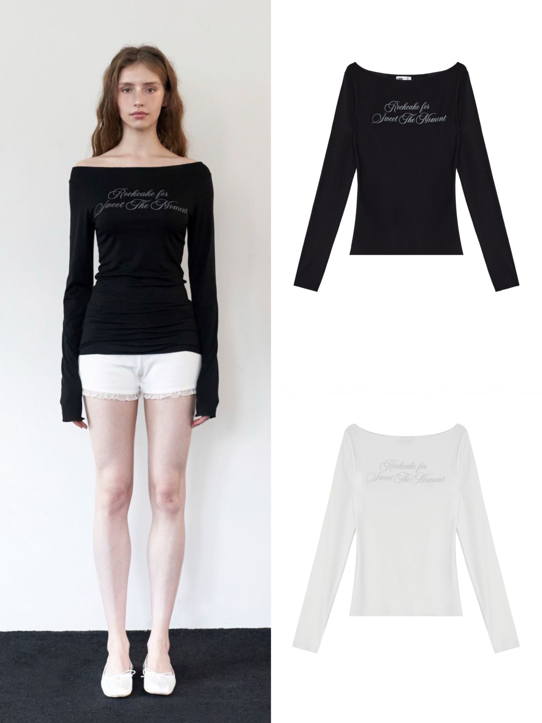 【ROCK CAKE】Cursive Mesh Top