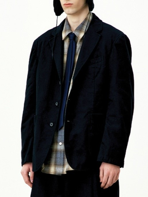 【COOR】WASHED COTTON 3-BUTTON BLAZER