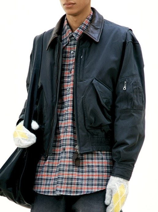 ジャケット・アウター Rosen Kreuz CROPPED 2WAY FUR HOOD MA-1 Rosenkreuz MA1 ジャケット Rosen Kreuz】CROPPED 2WAY FUR HOOD