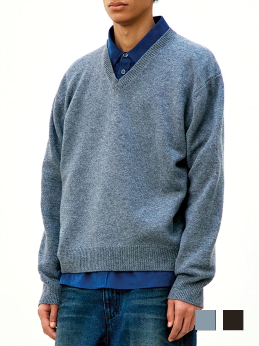 【COOR】WOOL V-NECK SWEATER