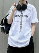 受注制【nmtc +】design seven tee (3color) / 【エヌエムティーシープラス】デザインプリント半袖Tシャツ