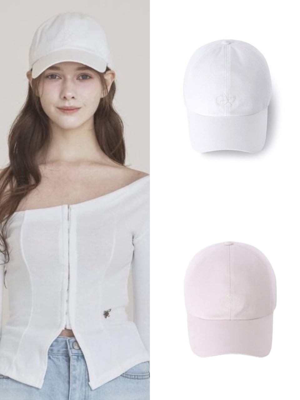 【NOTYOURROSE】Soft logo ball cap 