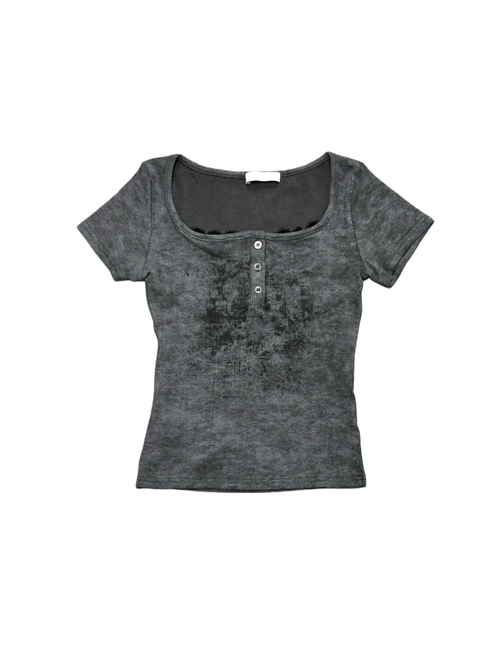 受注制【XU DOG】marble washed tee (3color)
