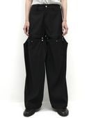 【SATIIIZ】[Made] Dype Pintuck Wide String Slacks SATIIIZ】[Made] Dype Pintuck Wide String Slacks (SATiiiZ