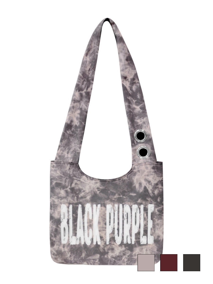 10/25 再入荷【BLACK PURPLE】Deux-Eyelet Long Handle Bag