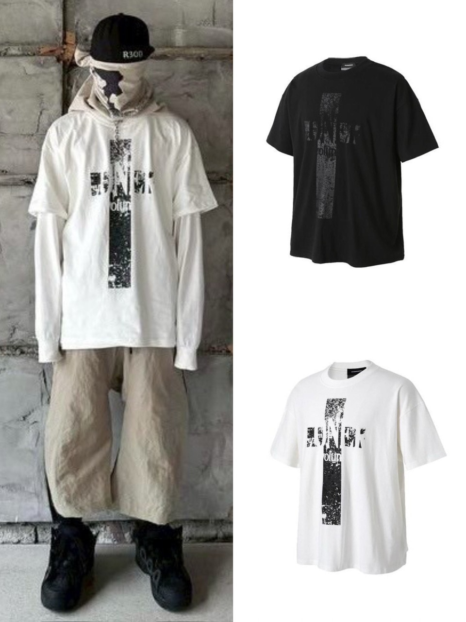 roaringrad】CROSS OVER T-SHIRT | OUR BRAND,roaringrad