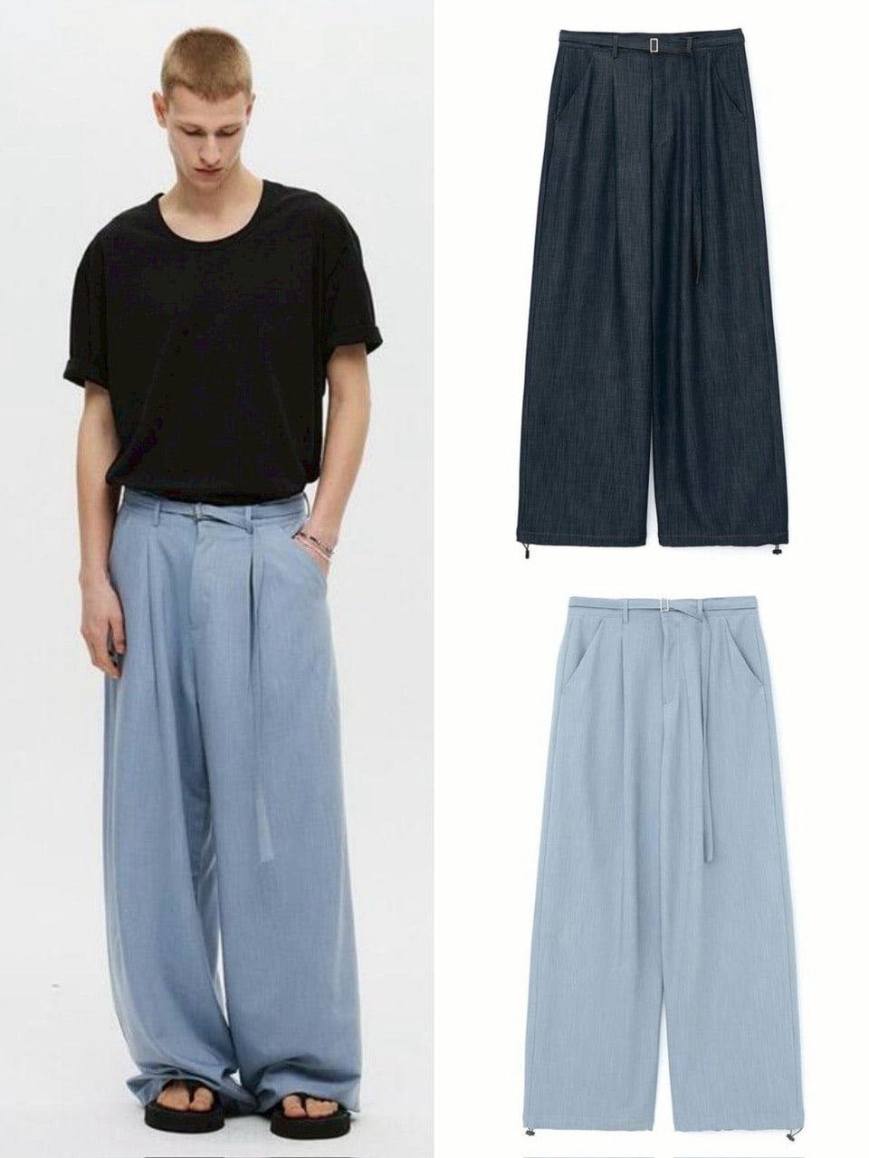 【COSYHARU】Maison two tuck back banding slacks ITEM,BOTTOMS,SLACKS | PRESSING WEB SHOP