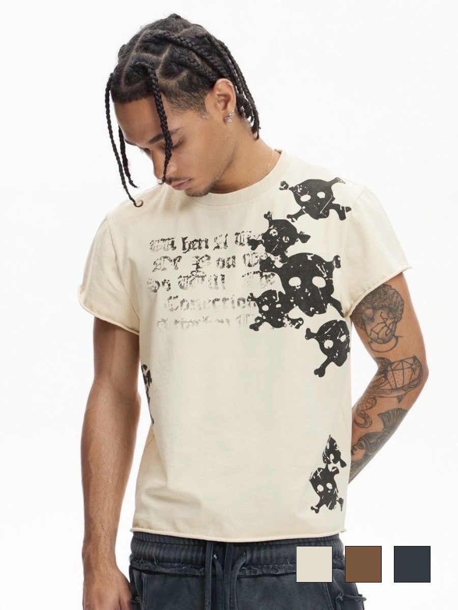 【DND4DES】SKULL WAISTCOAT T-SHIRT