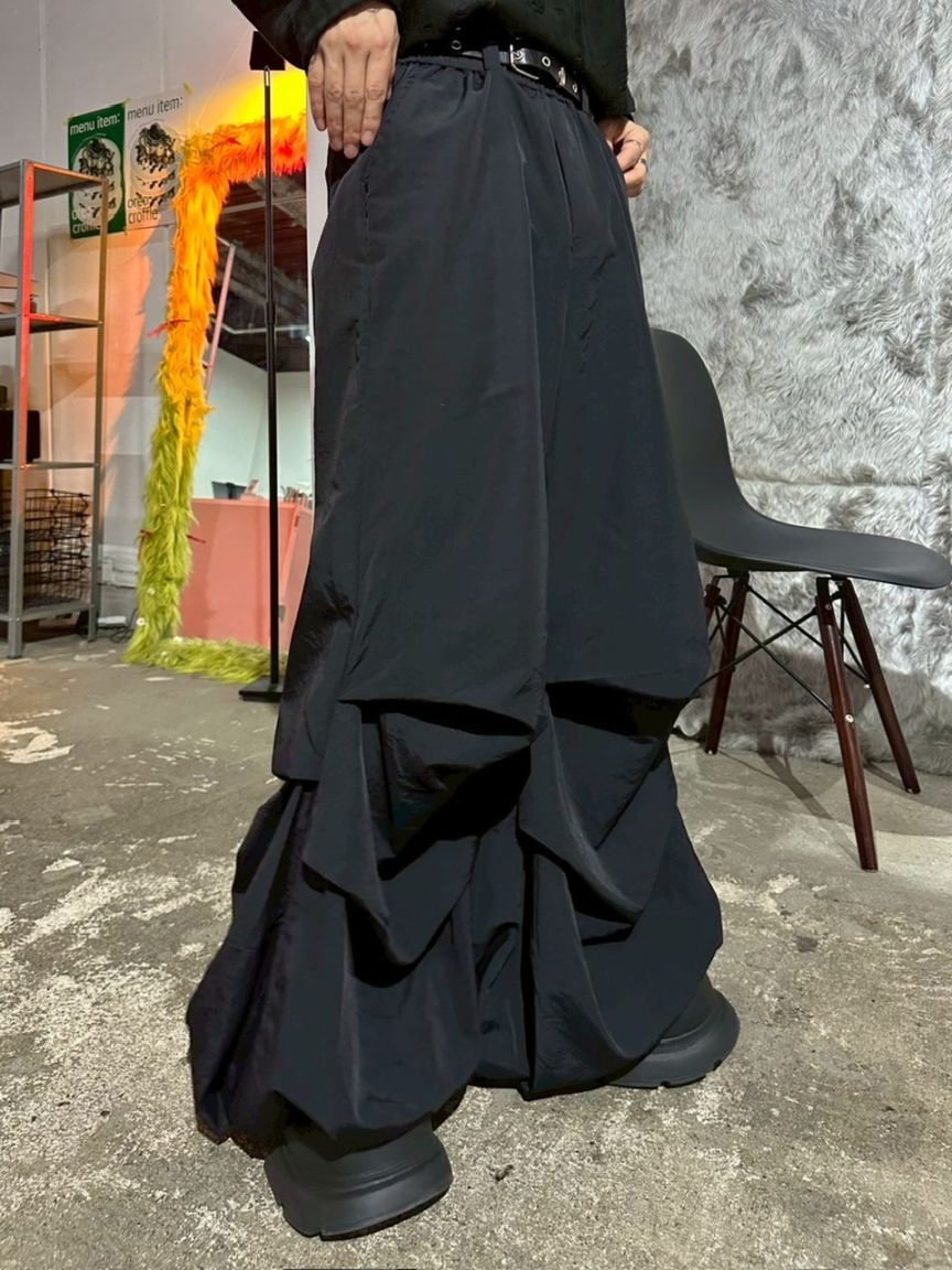 【LUV CODE】wide tuck pants