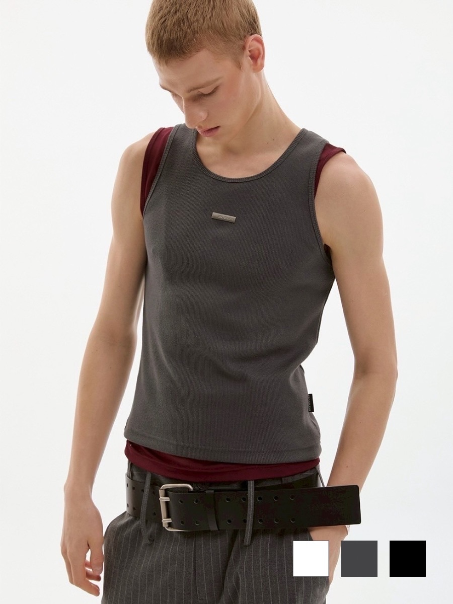 【ESC STUDIO】mesh layered sleeveless / 【イーエスシーステュディオ】メッシュレイヤードタンクトップ