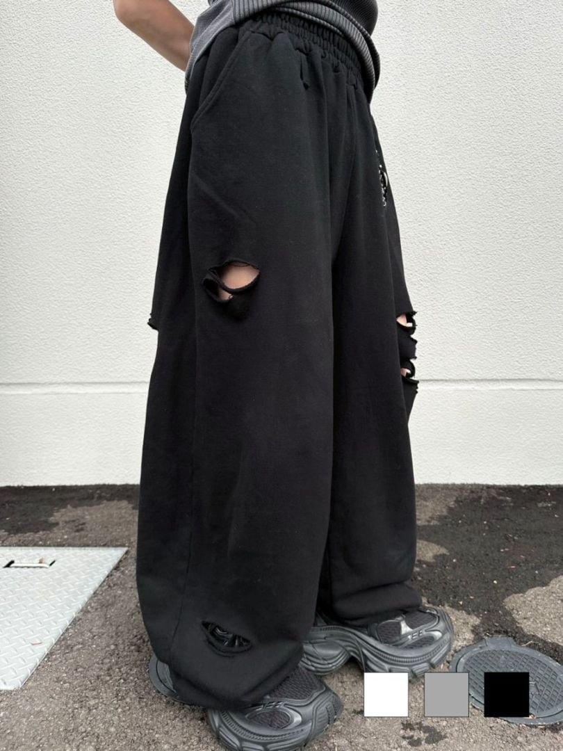 パンツ Ans Dotsloevner ... 24ss sweat pants ANS DOTSLOEVNER-DOCKING SWEAT PANTS/Khaki - VISITFOR