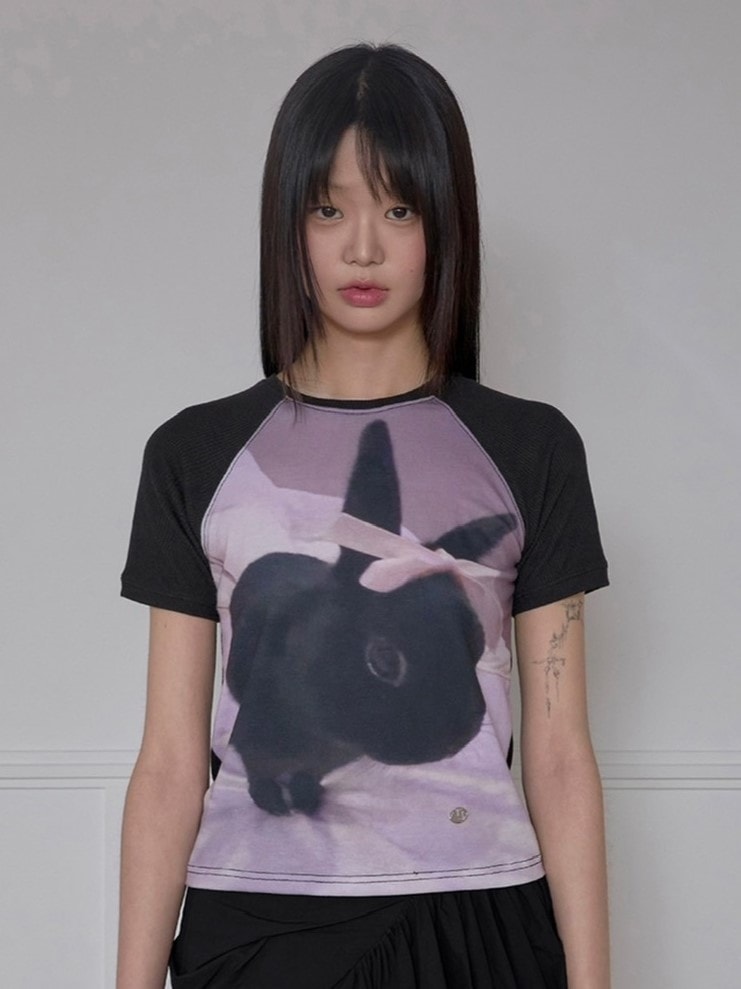 【FLAREUP】25SS★ Bunny Waffle Raglan T-Shirt FLAREUP】Bunny Waffle Raglan T-Shirt | OUR BRAND,FLAREUP