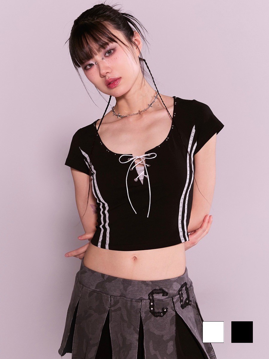 【大人気完売品！】Classic Cherry Tee CHERRYQUIRI】twin lace metalic tee | OUR BRAND,CHERRYQUIRI