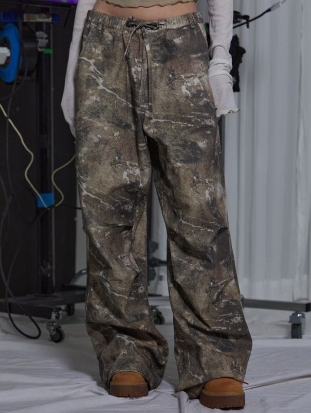 【GATELESS】SMUDGING DIRTY CARGO PANTS / 【ゲートレス】スマッジングダーティーカーゴパンツ