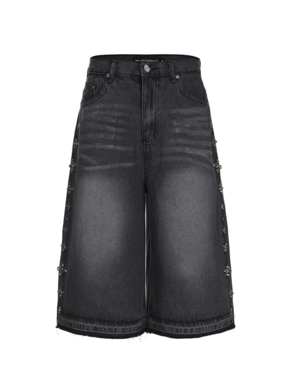 【SURGERY】SURGERY Clover Line denim bermuda pants  / 【サージェリー】サージェリークローバーラインデニムバミューダパンツ