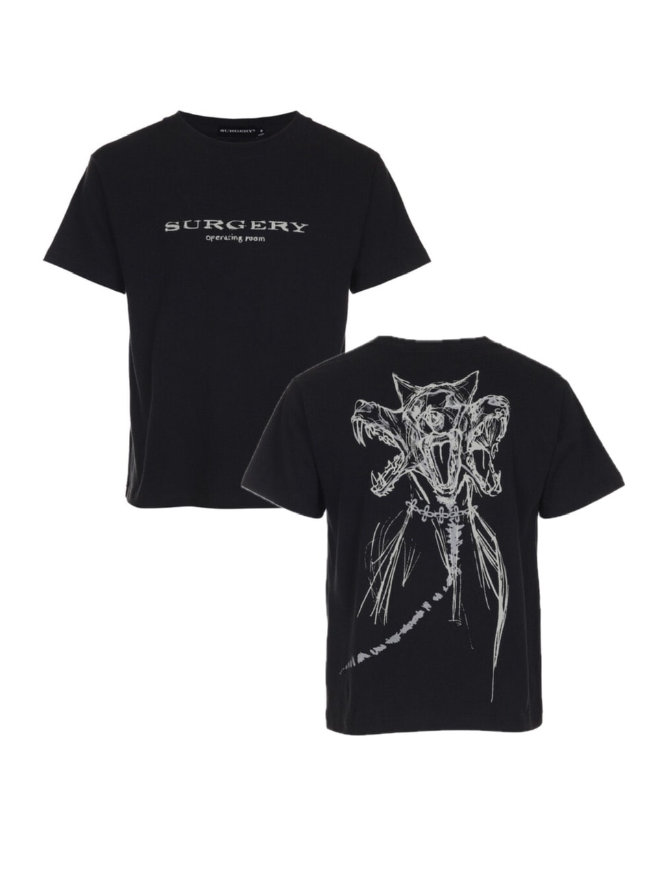 【SURGERY】surgery 3-head cerberus t-shirts / 【サージェリー】サージェリースリーヘッドケルベルス半袖Tシャツ