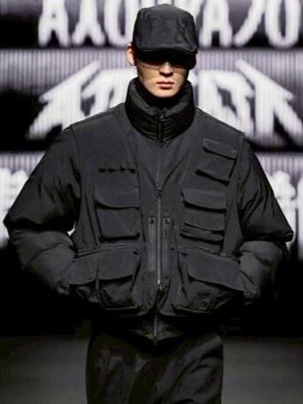 【AJOBYAJO】Cargo Vest Layered Padded Jacket / 【アジョバイアジョ】カーゴベストレイヤードパディッドジャケット