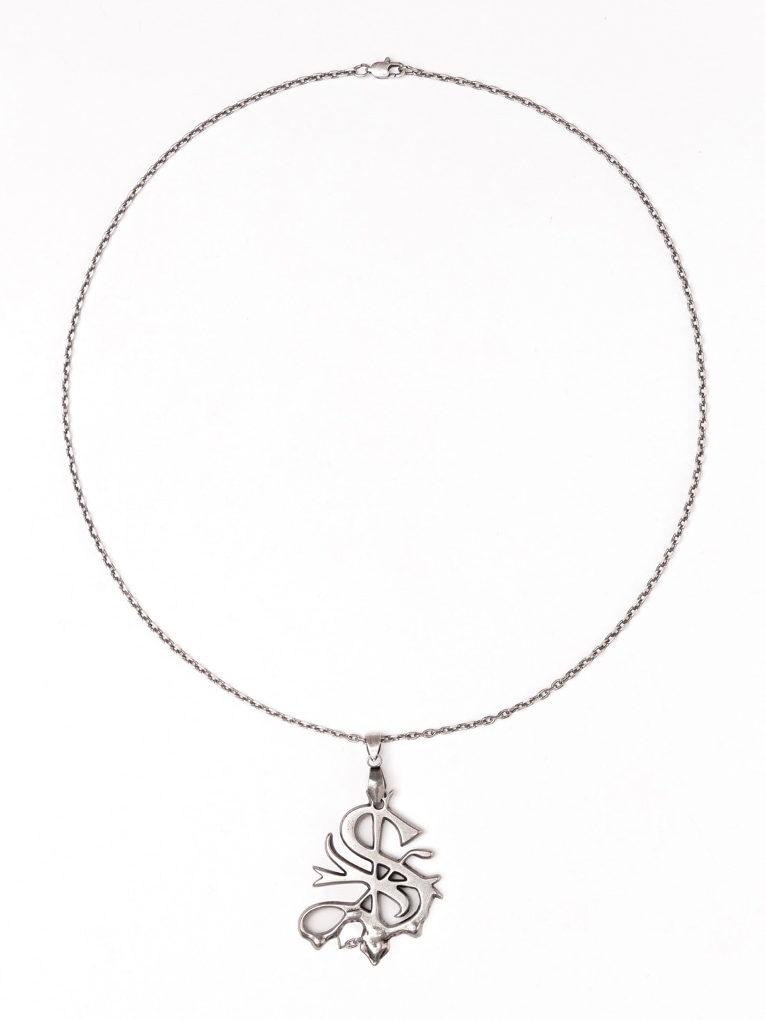 SUPPLIER】MELT CROSS NECKLACE / 【サプライヤー】ロゴクロスチェーン