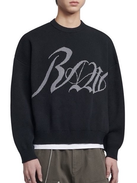 【NOMANUAL】RAW JACQUARD KNIT 