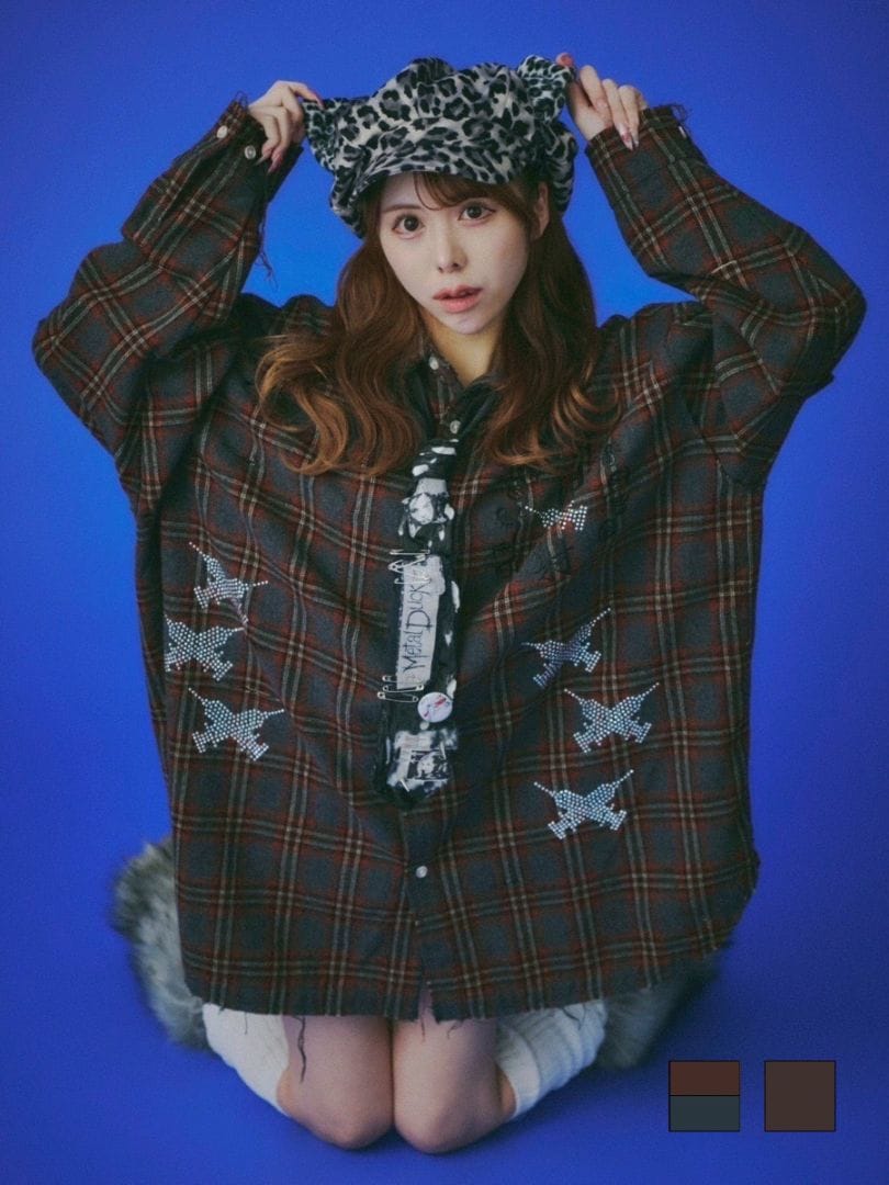 ガルフィー GALFY 猫耳 犬耳 ボロボロ パーカー S 小型犬 グレー GALFY