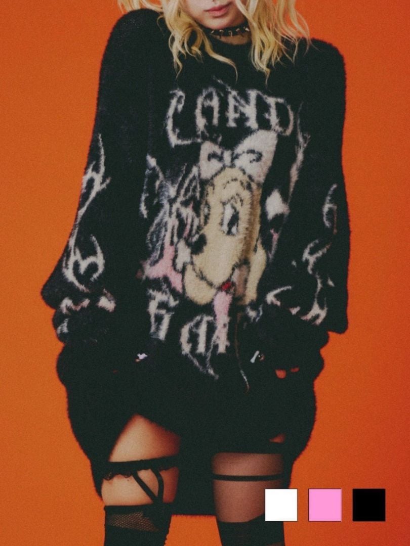 GALFY CRUNCH BRAND ダメージ長袖カットソー グレー GALFY (ガルフィー) 公式 アイテム一覧 GALFY CRUNCH BRAND