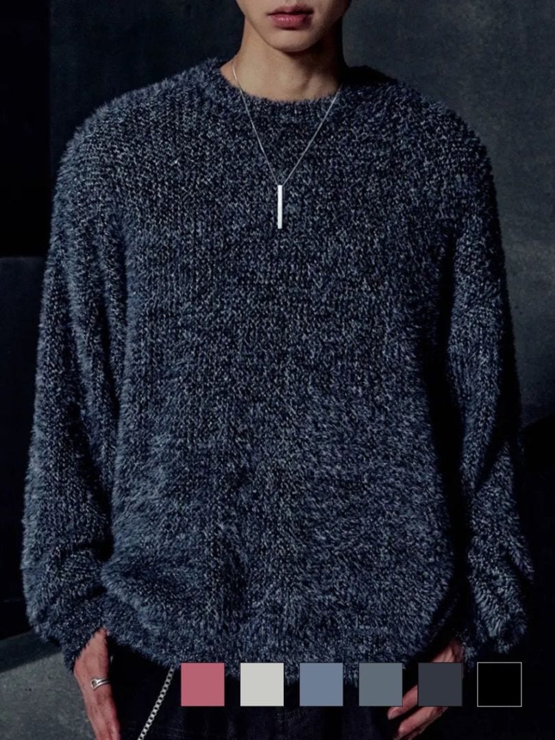 【NOMANUAL】FUZZ HAIRY KNIT