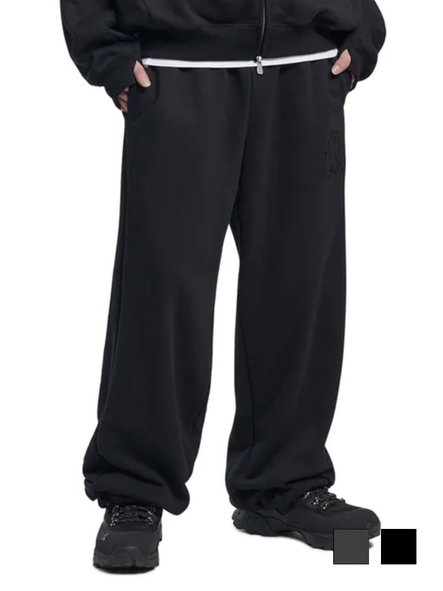 【NOMANUAL】OVERLAY LOGO SWEATPANTS