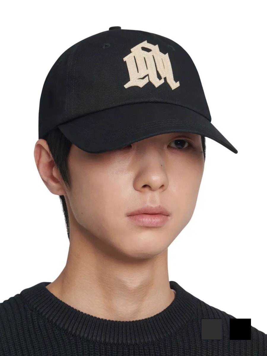 【NOMANUAL】OVERLAY LOGO PATCH BALL CAP