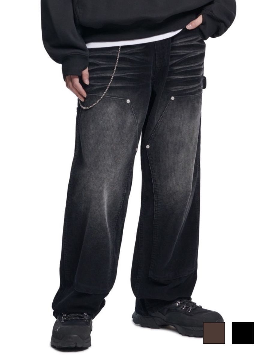 【NOMANUAL】DOUBLE KNEE CORDUROY PANTS