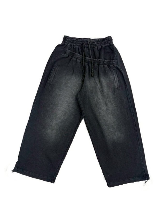 【DIG YOUR OWN GRAVE】DOUBLE FADE PANTS /【ディグユアオウングレイブ】レイヤードフェードハーフスウェットパンツ