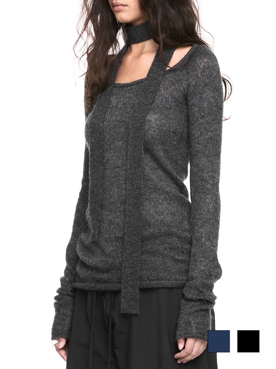 【NACHE】MIXED MUFFLER KNIT