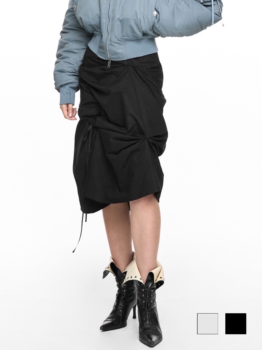【NACHE】STRAP PULLED SKIRT
